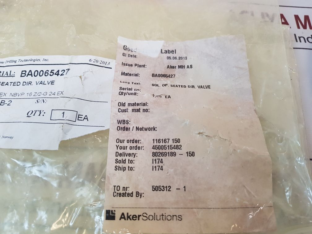 Hawe Hydraulik Nbvp 16 Z2-g 24 Ex Directional Valve 190767 20 With Cable