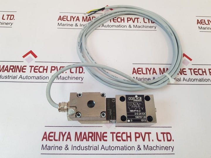 Hawe Hydraulik Nbvp 16 Z2-g 24 Ex Directional Valve 190767 20 With Cable