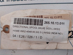 Hawe Hydraulik Sg 3 L-aksq Directional Spool Valve