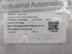 Hawe Tq 43-a 5 Flow Divider For Spinner Unit Ba0018936 B004E