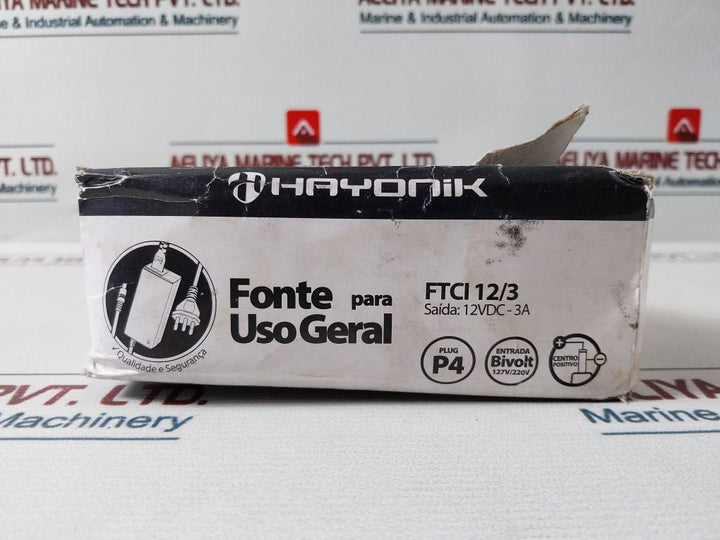 Hayonik Ftci 12/3 Switched Power Supply 100/240Vac-50/60Hz