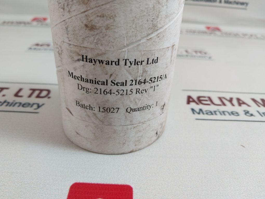 Hayward Tyler 2164-5215/A Mechanical Seal Rev 
