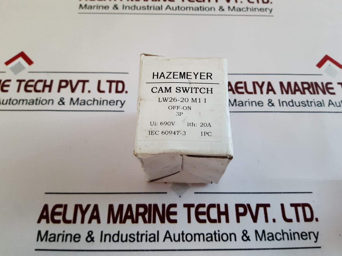 Hazemeyer Lw26-20 Off-on 3P Cam/Rotary Switch Lw26-20 M1 I