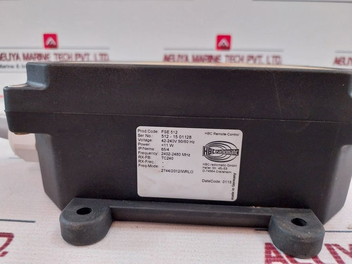 Hbc-radiomatic Fse 512 Remote-control 005-01-00689 11 W