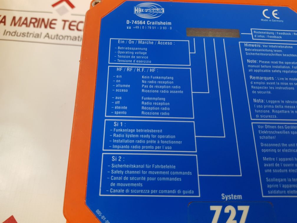 Hbc Radiomatic Fse 727 Radio Receiver