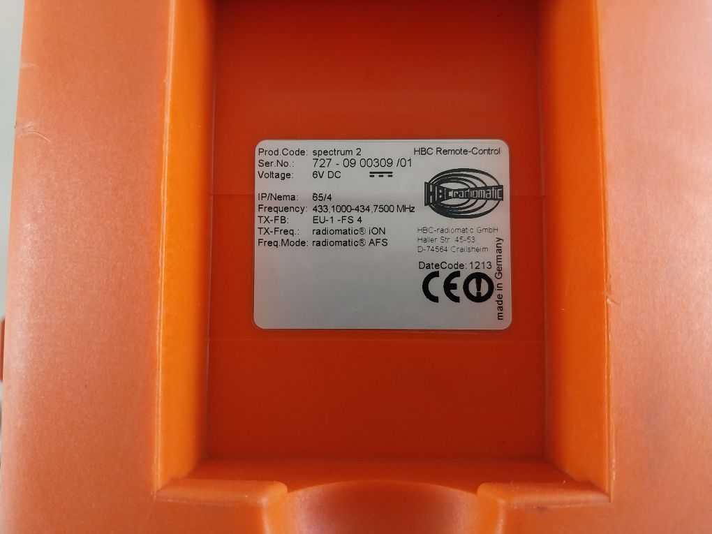 Hbc Radiomatic Spectrum 2 Radio Remote Control Travel Eu-1-fs 4