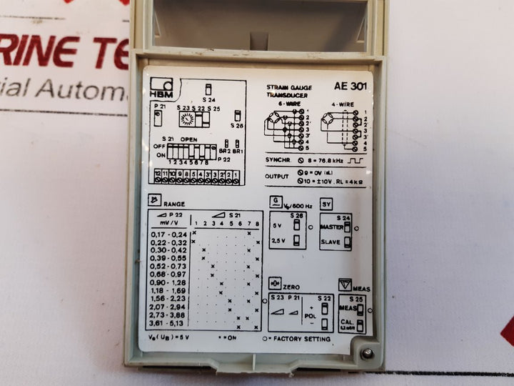Hbm Ae301 Analog Amplifier
