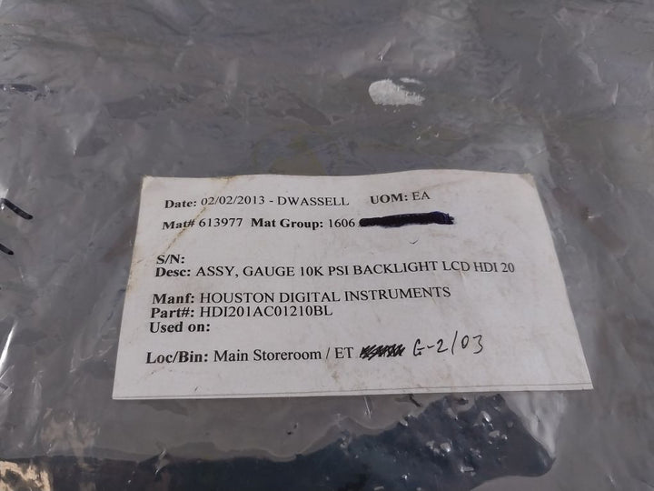 Hdi E201 Rev.B Display Pcb For Pressure Gauge Hdi201Ac01210Bl 0-10 Kpsi