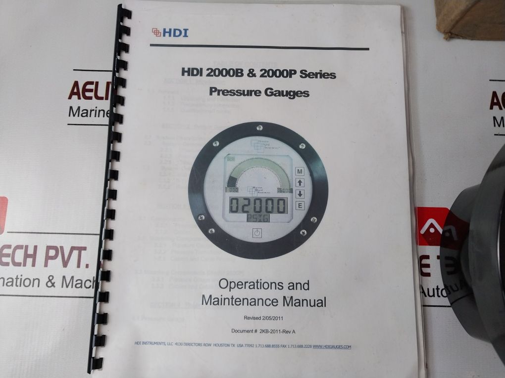 Hdi 20B6A50104002Aaa Pressure Gauges 2000B Series
