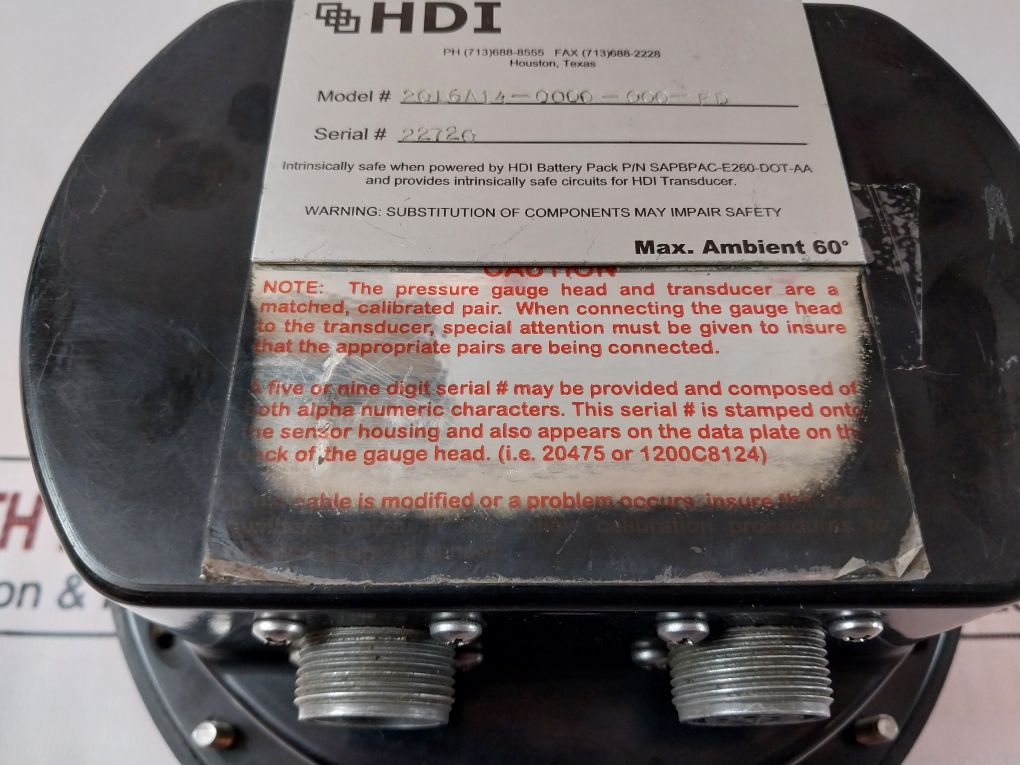 Hdi 20L6A14-0000-000-fd 0-10 Kpsi
