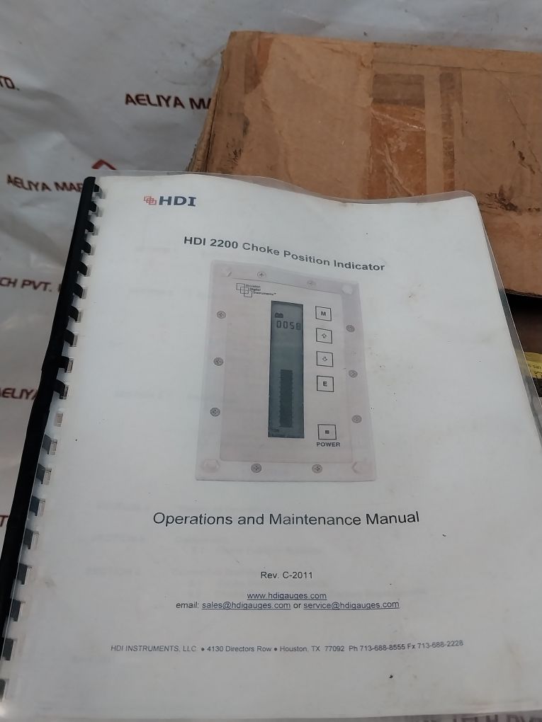 Hdi 2204220 3014 501 Fd Choke Position Indicator 2200