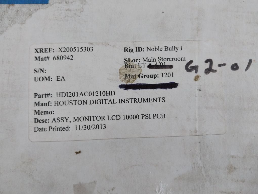 Hdi E201 Rev.B Lcd Monitor Pcb Hdi201Ac01210Hd