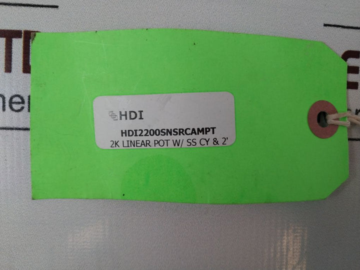 Hdi Hdi2200-snsr-cam-pt Potentiometer Linear 2K With Ss Cylinder Ms3106E14S-7P
