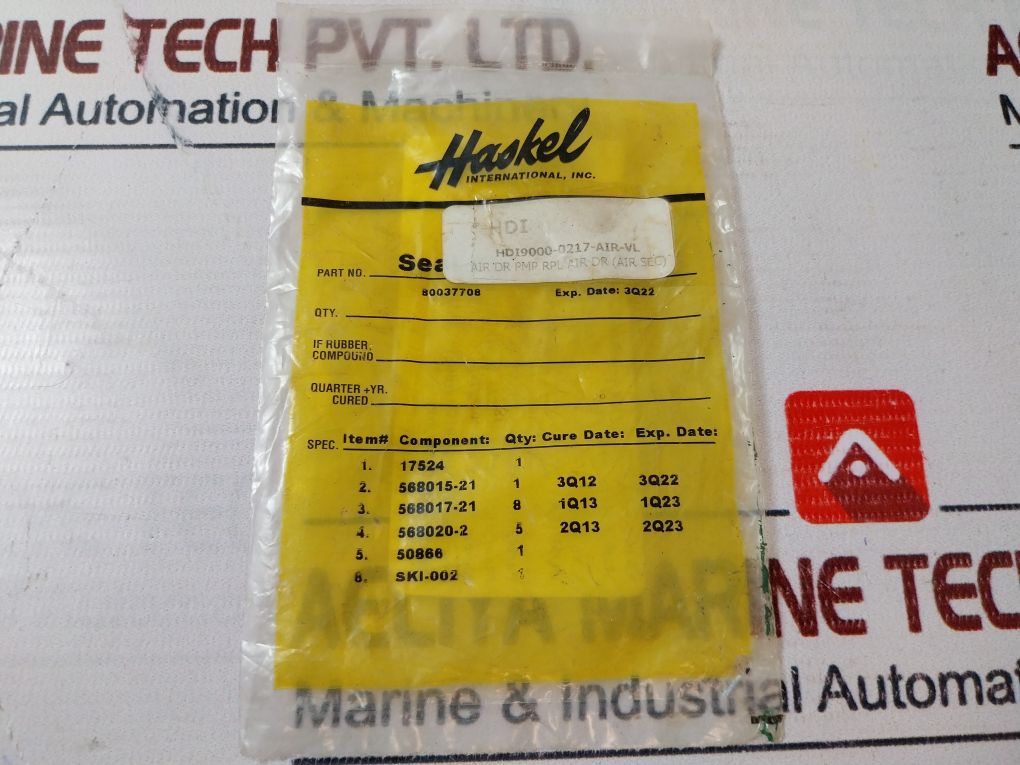 Hdi Hdi9000-0217-air-vl Seal Ring Air Driven Pump Kit 80037708