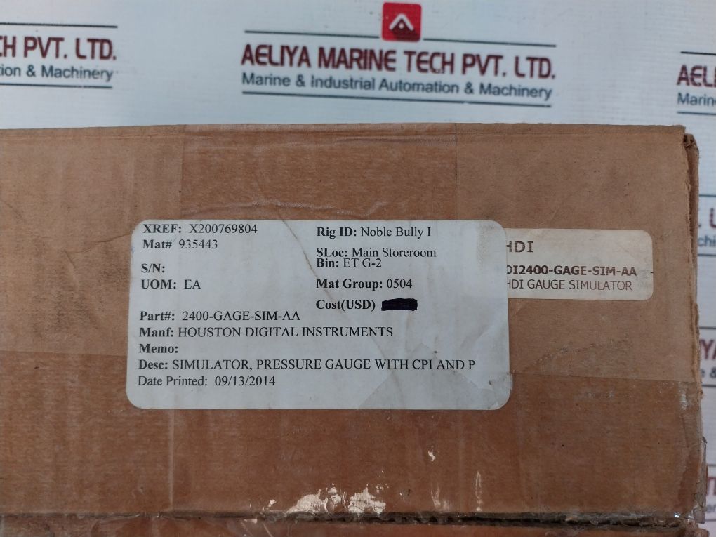 Hdi Instruments Hdi2400-gage-sim-aa Pressure Gauge Simulator With Cpi And Pg