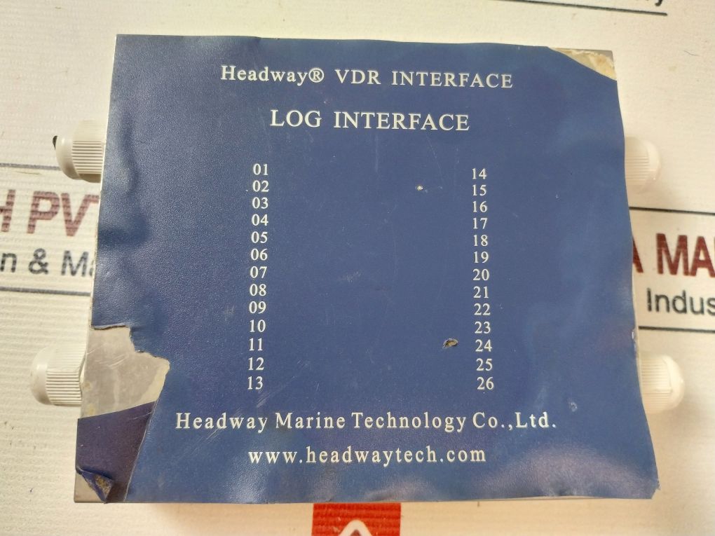 Headway Vdr Interface 1 To 26 Log Interface