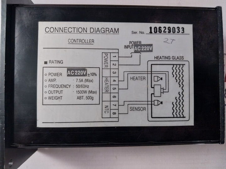 Heated Glass Control Controller