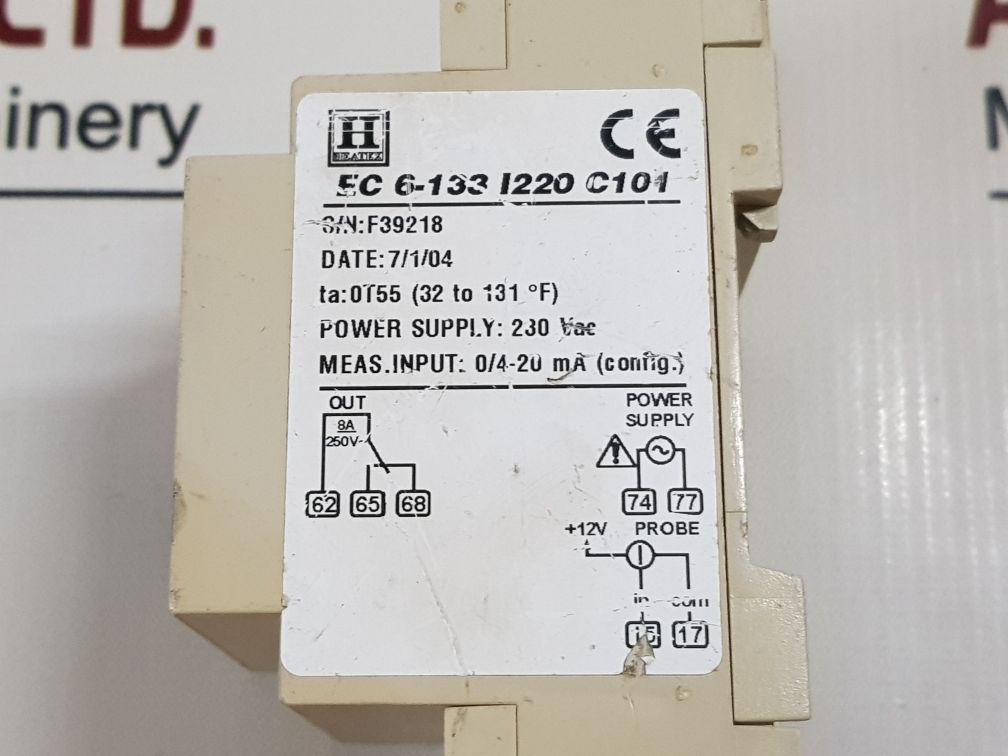 Heatex Ec 6-133 I220 C101 Temperature Controller 250V~