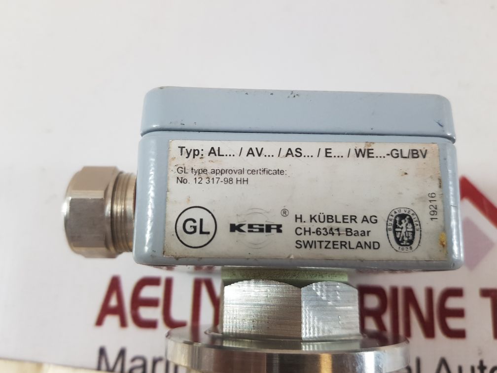 Heinrich Kubler Alvr1,5-vu-l350-svk44A-gl/Bv Level Switch
