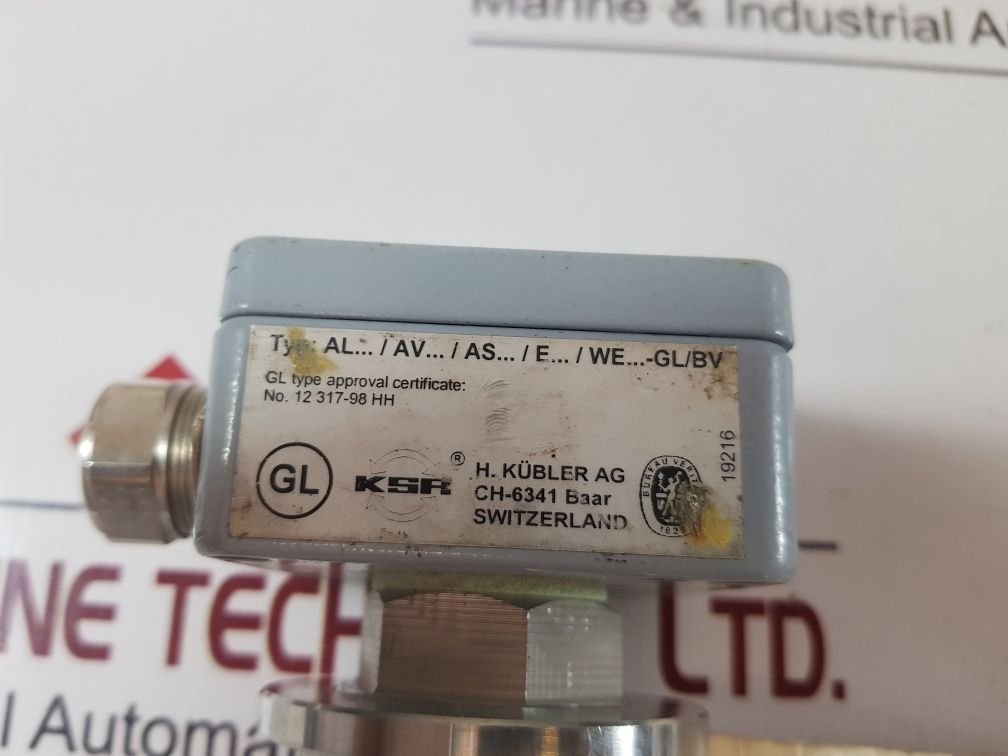 Heinrich Kubler Alvr1,5-vu-l350-svk44A-gl/Bv Level Switch
