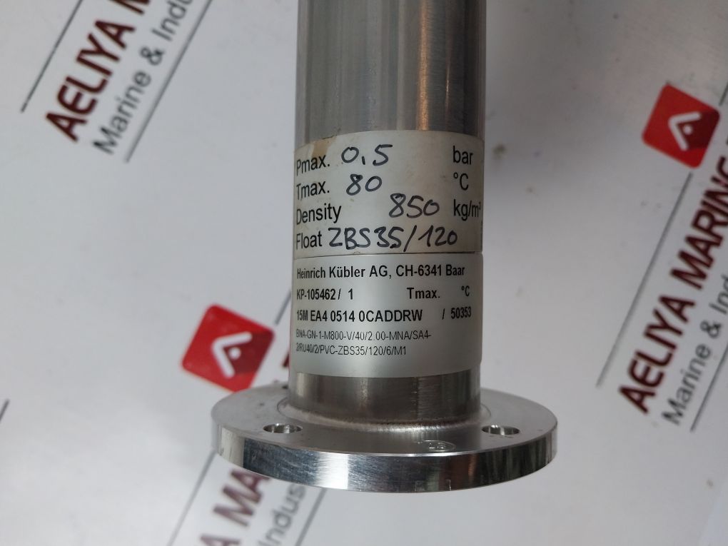 Heinrich Kubler Kp-105462/1 Magnetic Float Switch Zbs35/120