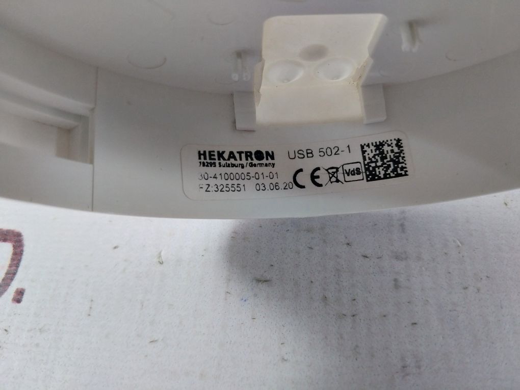 Hekatron Usb 502-1 30-4100005-01-01 Smoke Detector Base