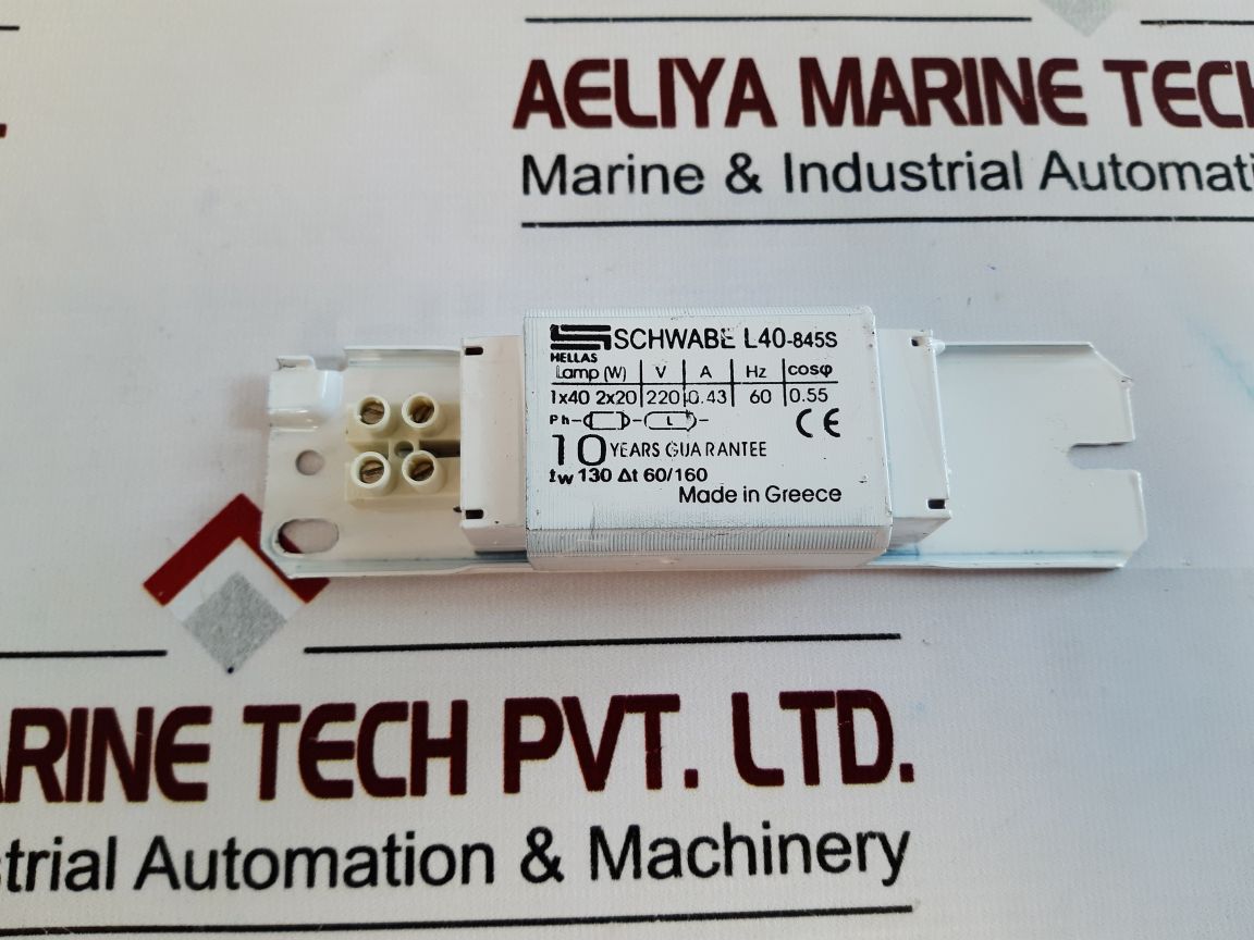 Hellas Schwabe L40-845S Electronic Ballast