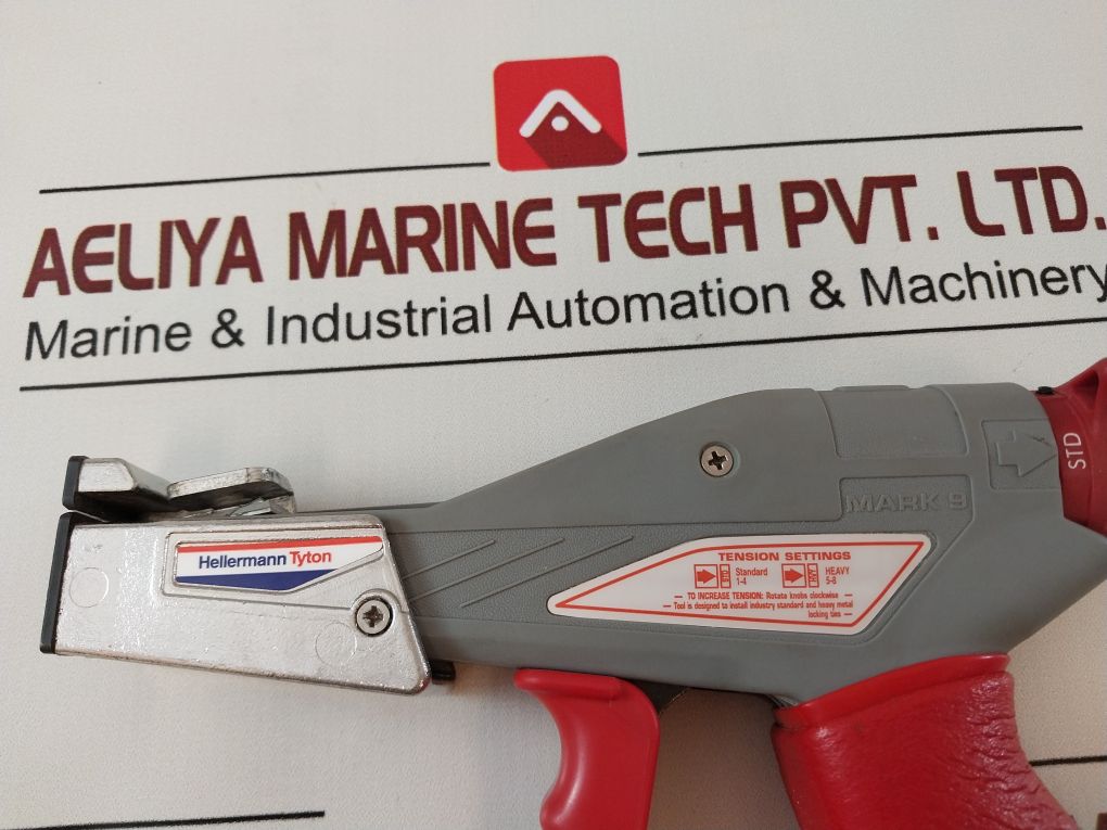 Hellermann Tyton Mk9Sst Mark 9 Adj. Tension & Cut-off Tool Ziptie Cable Tie Gun