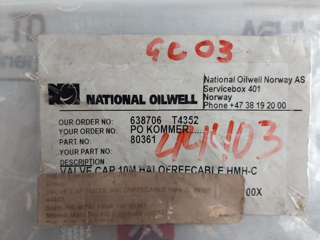 Helukabel Jz-500 Hmh-c Valve Cap 10Mtr 80361