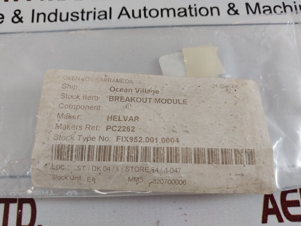 Helvar Electronics Pc2262 Breakout Module