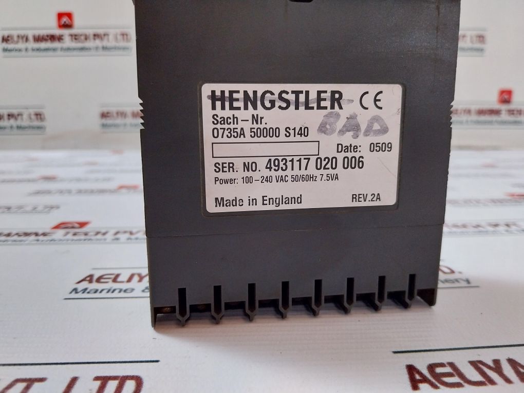 Hengstler Tico 735 Sum Counter Display Device 100-240Vac 50/60Hz 7.5Va