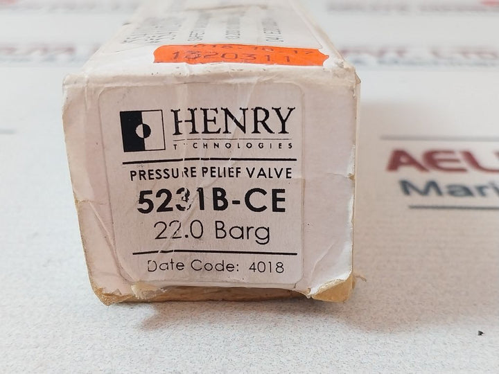 Henry 5231B Safety Pressure Relief Valve 5231B-ce
