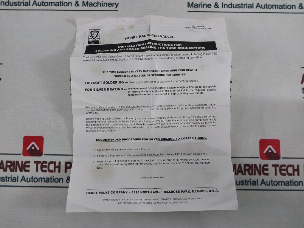 Henry 6267N Shut Off Valve