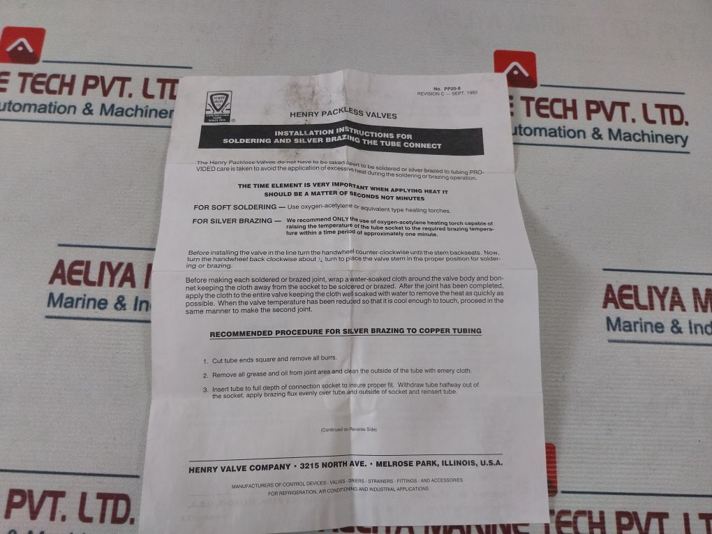 Henry 6267N Shut Off Valve Iii