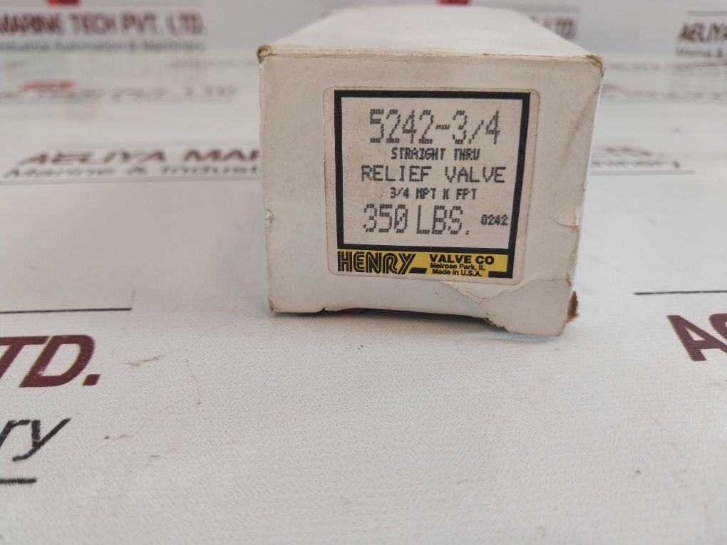 Henry Valve 5242-3/4 Relief Valve