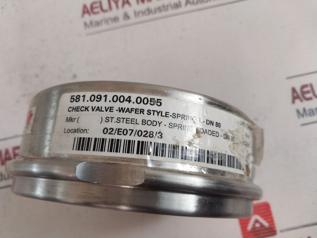Herbe Dn80 Spring Loaded Wafer Style Check Valve