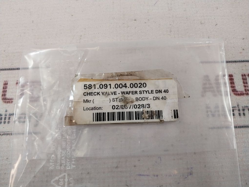 Herbe Dn 40 Wafer Style Steel Body Check Valve