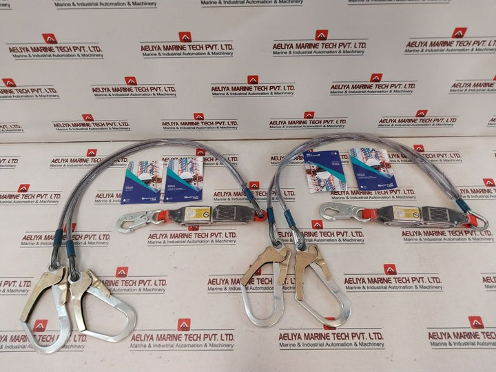 Hercules Nbr15837 Double Steel Cable Lanyard With Connectors