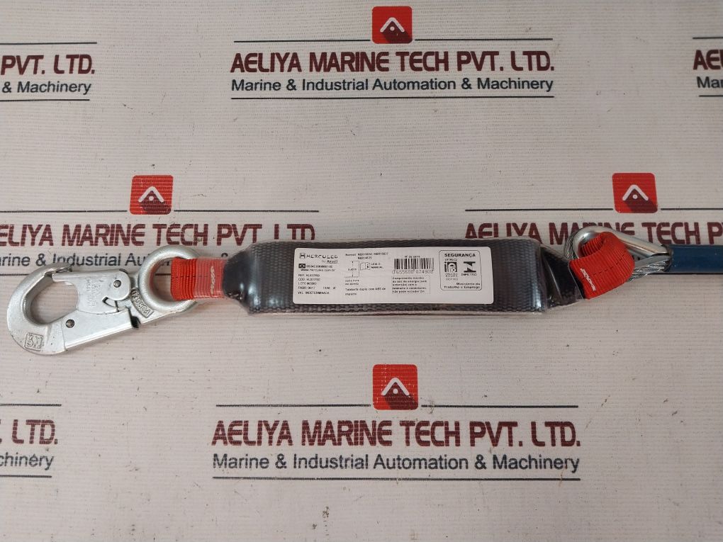 Hercules Nbr15837 Double Steel Cable Lanyard With Connectors