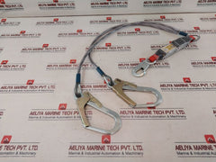 Hercules Nbr15837 Double Steel Cable Lanyard With Connectors