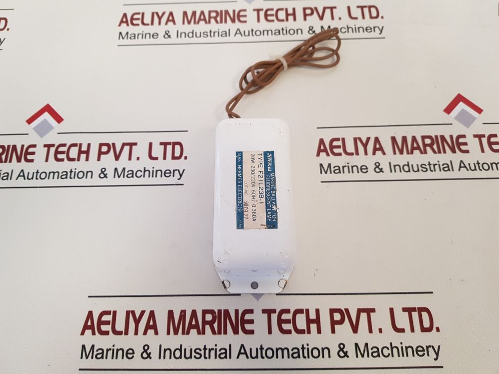 Hermes Electric F2Il23B-i Marine Ballast For Fluorescent Lamp 230/220V 0.36A