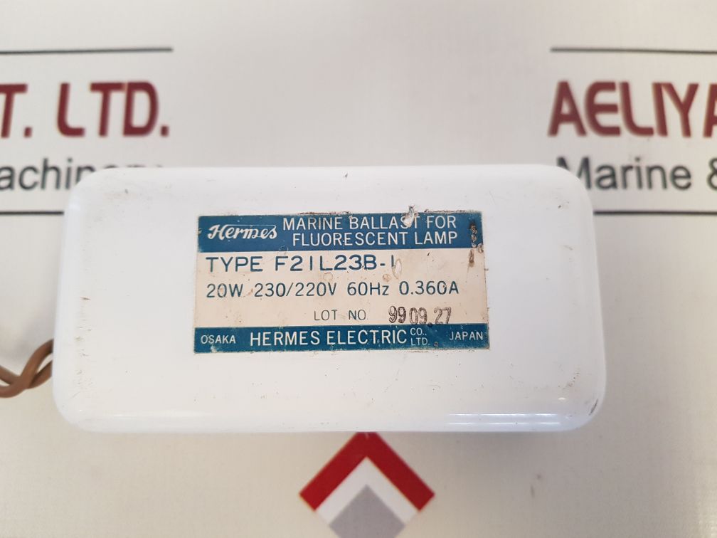 Hermes Electric F2Il23B-i Marine Ballast For Fluorescent Lamp 230/220V 0.36A