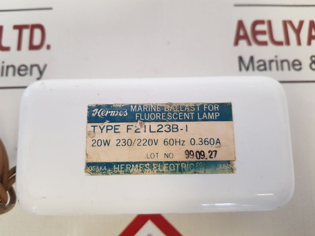 Hermes Electric F2Il23B-i Marine Ballast For Fluorescent Lamp