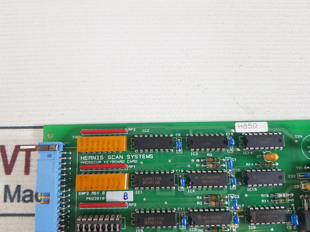 Hernis 250.29-3992-p3 Prosecur Keyboard Card Rev. B