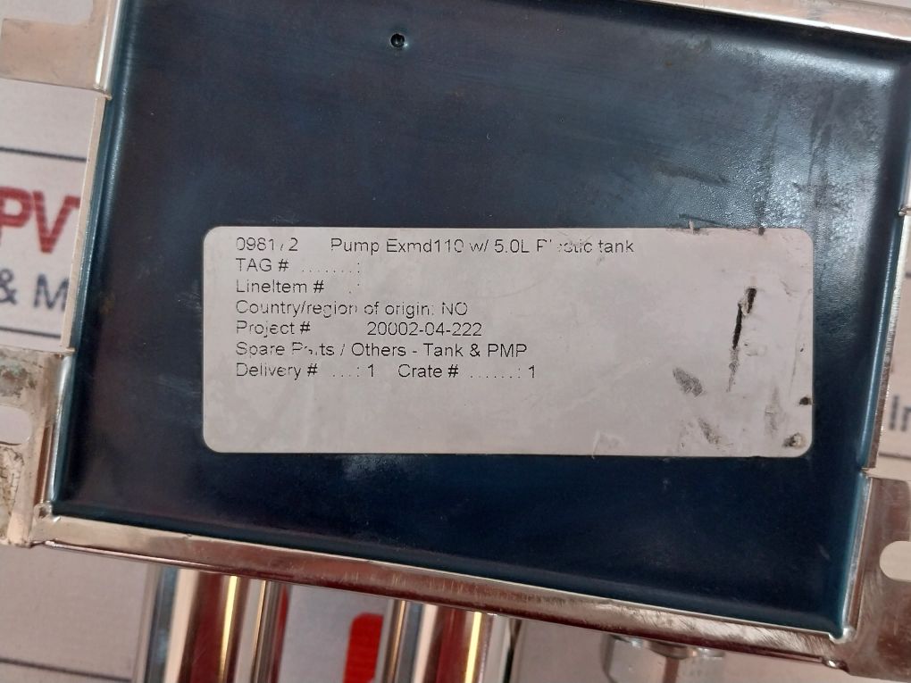 Hernis Exmd110 Pump Assembly