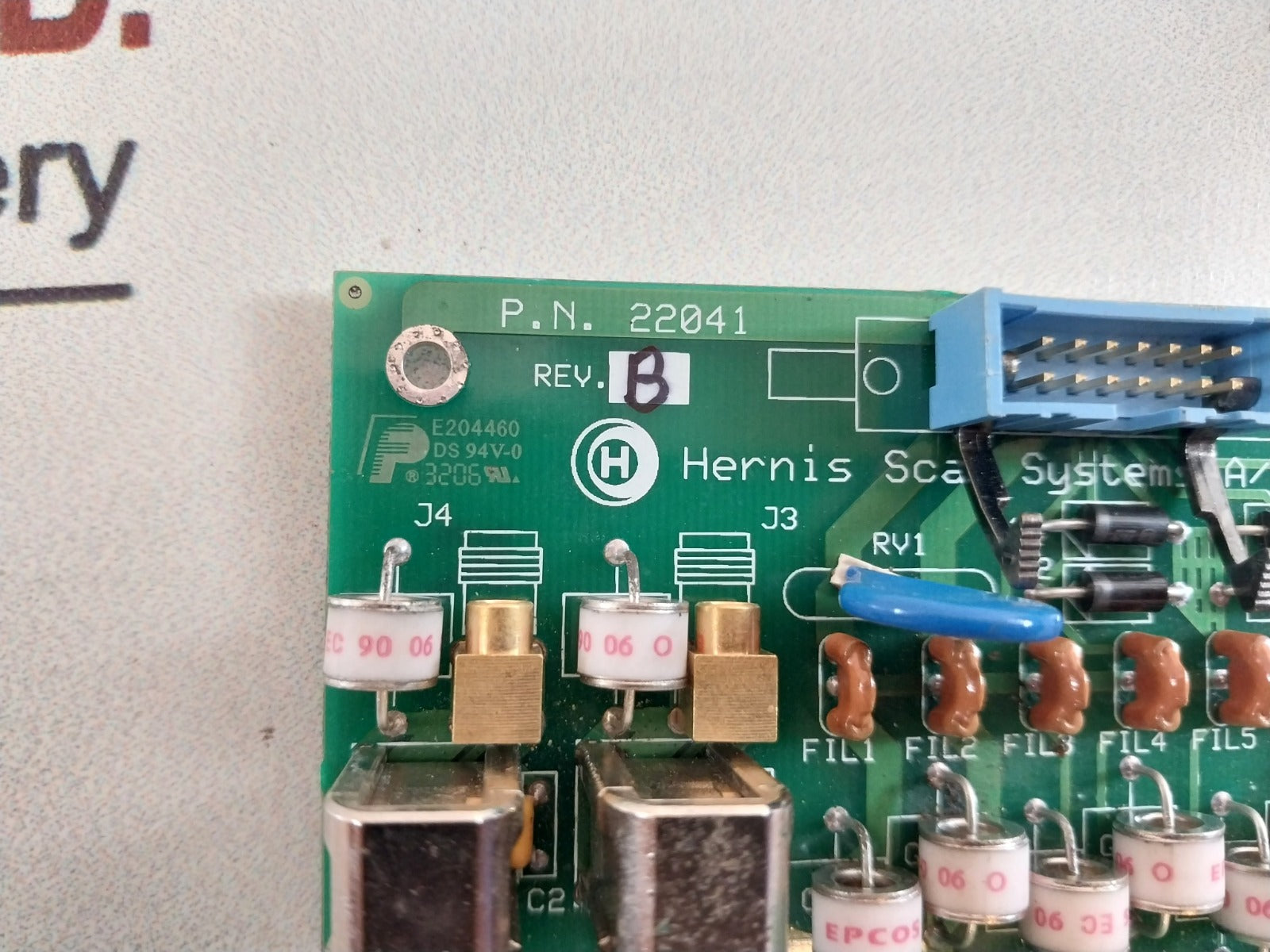 Hernis Scan Systems 22041 Printed Circuit Board Rev. B