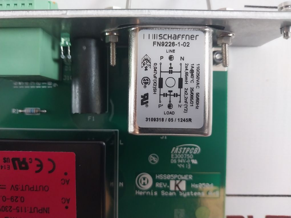 Hernis Scan Systems Hss05 Power Pcb Card Rev. K