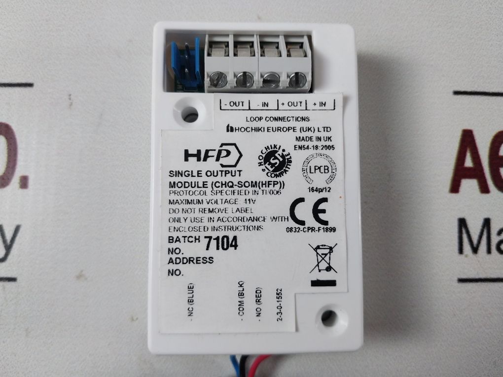 Hfp Chq-som(Hfp) Single Output Module 0832-cpr-f1899