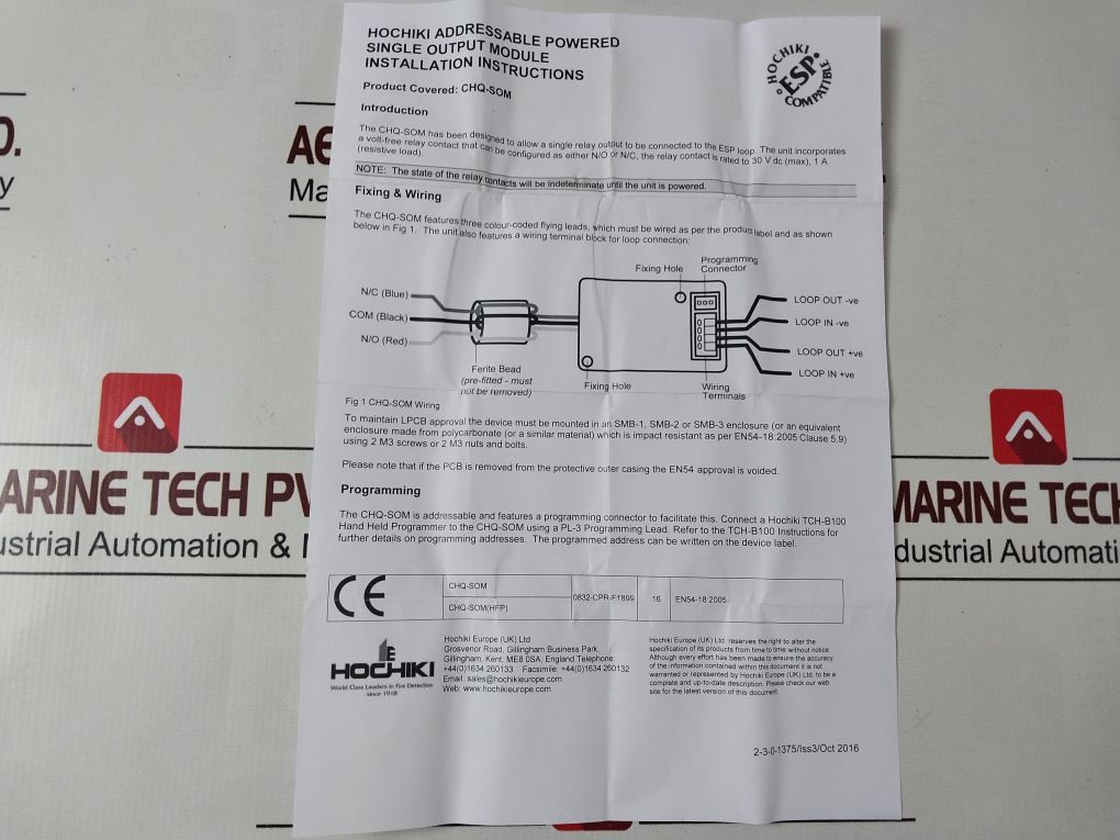 Hfp Chq-som(Hfp) Single Output Module 0832-cpr-f1899