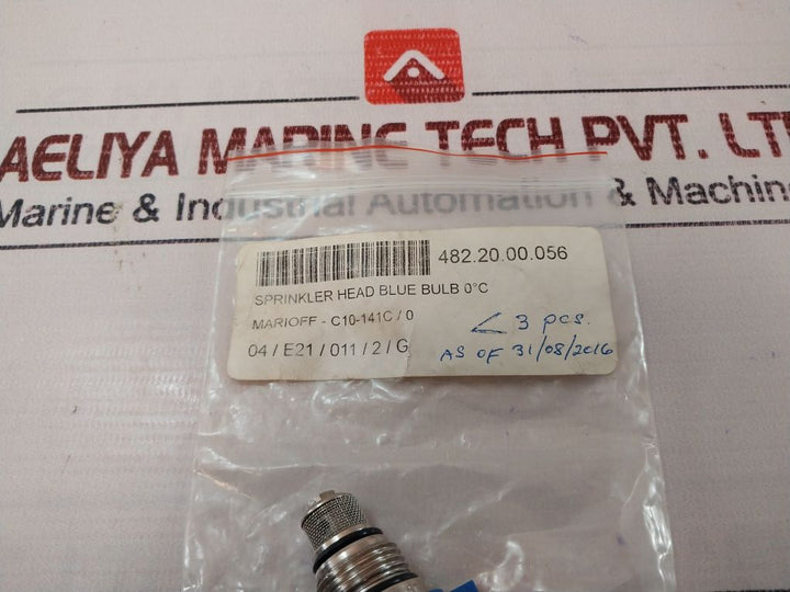 Hi-fog C10-141C/0 Sprinkler Head Blue Bulb 0°C 482.20.00.056